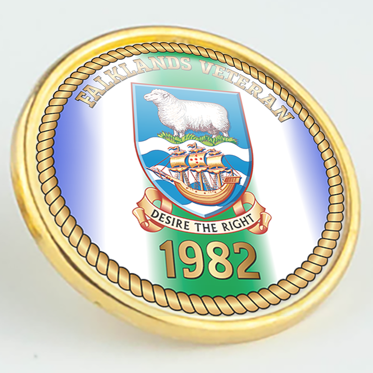 Falklands Veteran 1982 Pin/Lapel Badge