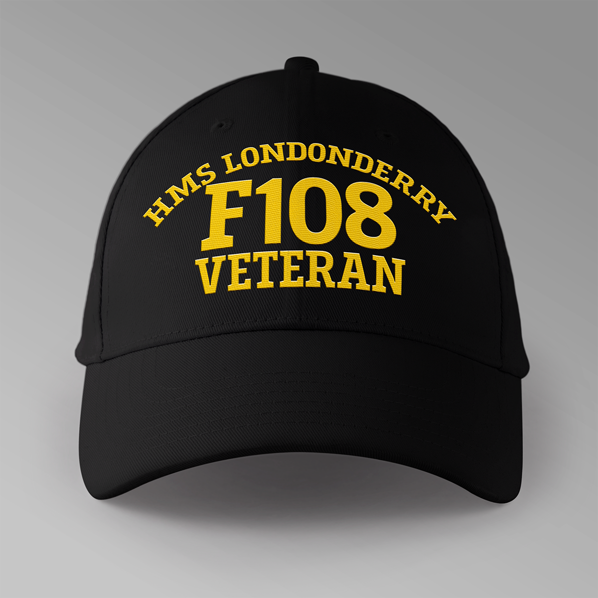 HMS Londonderry F108 Veteran - Embroidered Personalised Baseball Cap