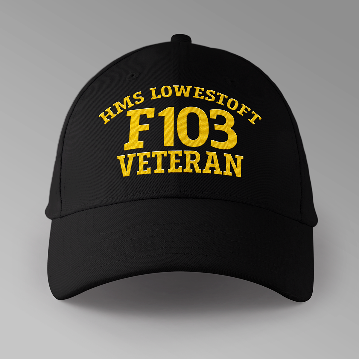 HMS Lowestoft F103 Veteran - Embroidered Personalised Baseball Cap