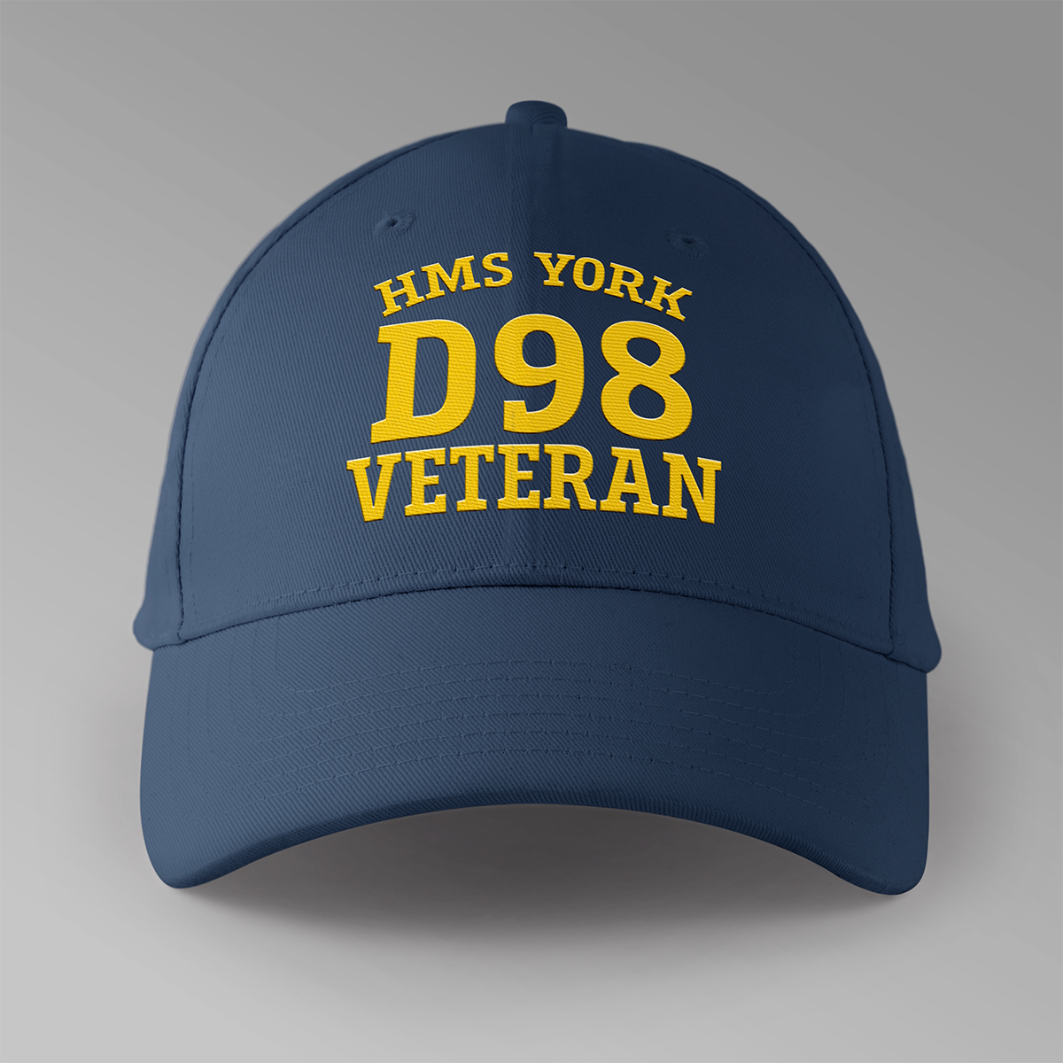 HMS York D98 Veteran - Embroidered Personalised Baseball Cap