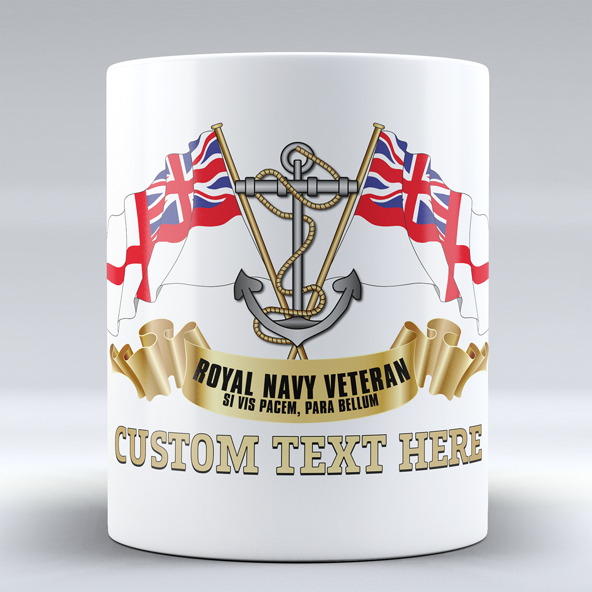 Royal Navy Veteran 'Ensigns' - Personalised Mug