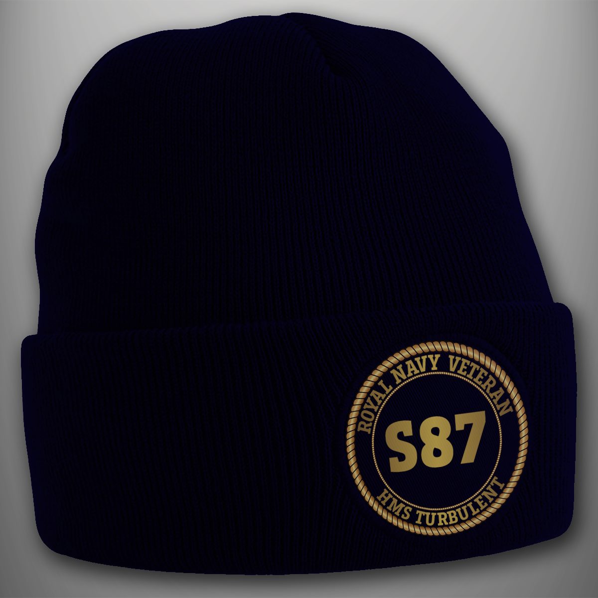 HMS Turbulent S87 - Pennant Number Beanie Hat