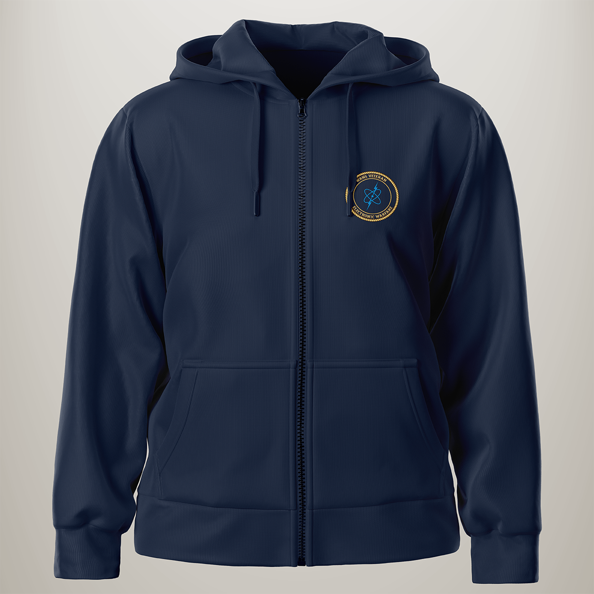 WRNS Veteran 'Electronic Warfare' Branch Badge Zipped Hoodie