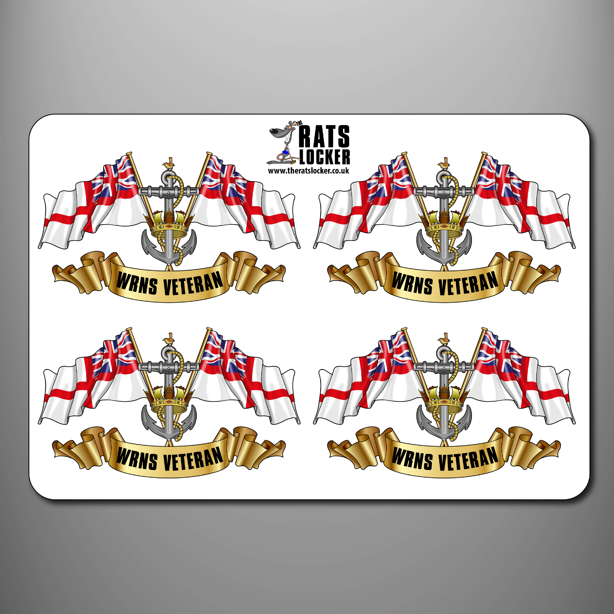 WRNS Veteran 'Ensigns' Self Adhesive Sticker Sheet
