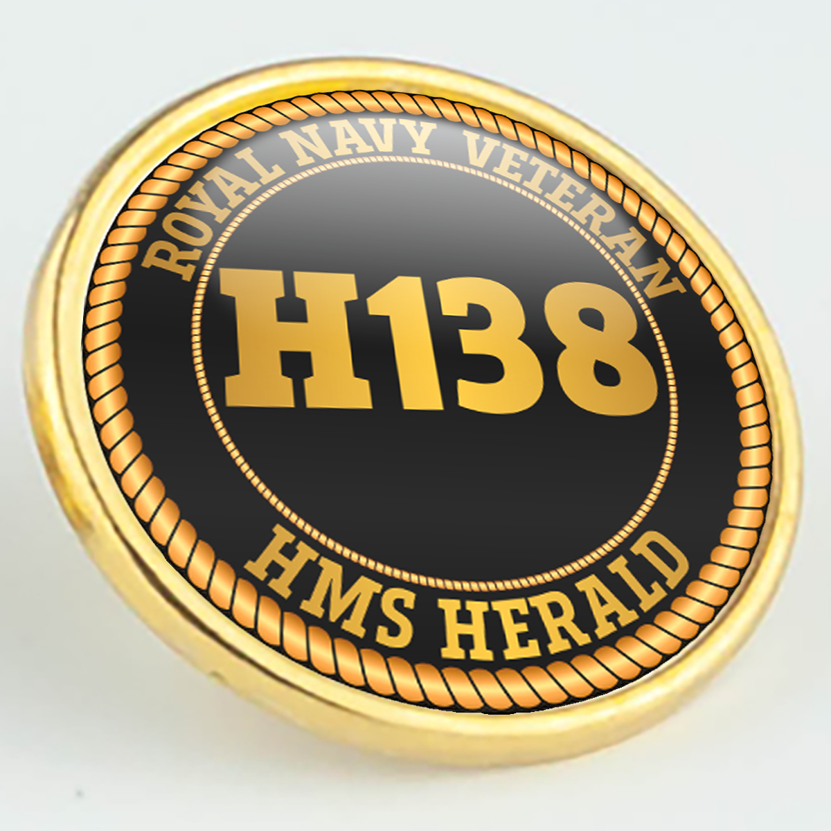 H prefix pin/lapel badges
