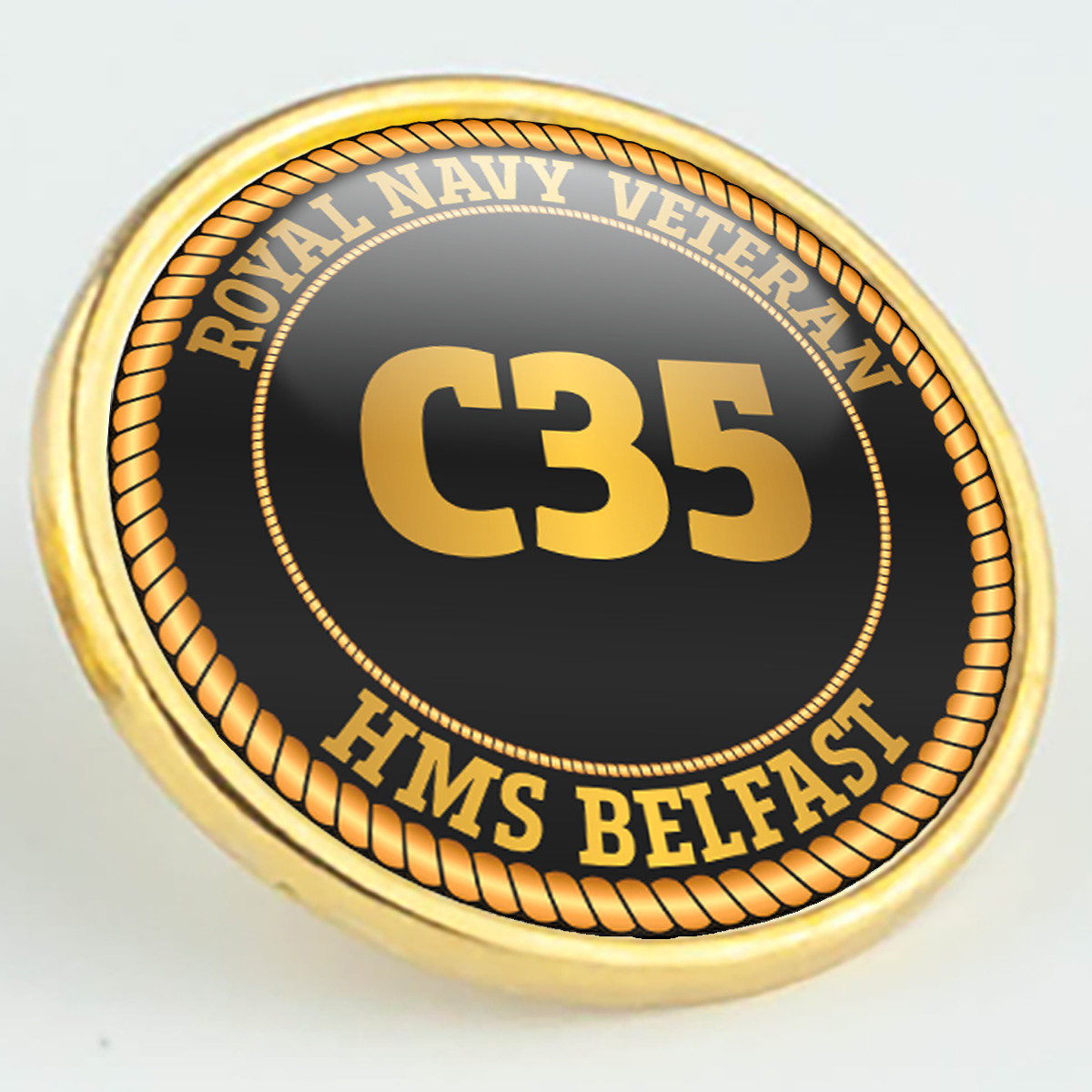 C prefix pin/lapel badges