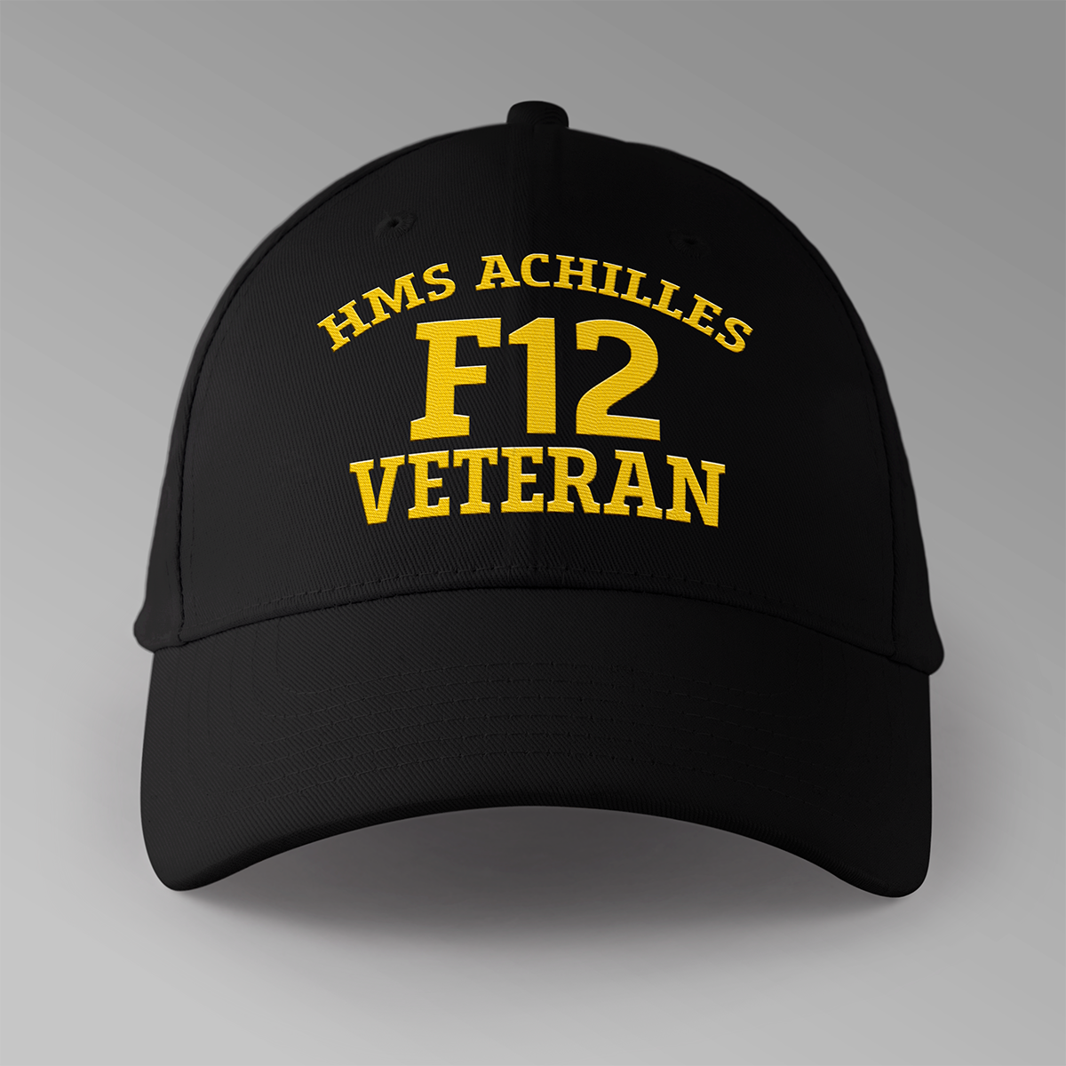F prefix embroidered pennant number baseball caps