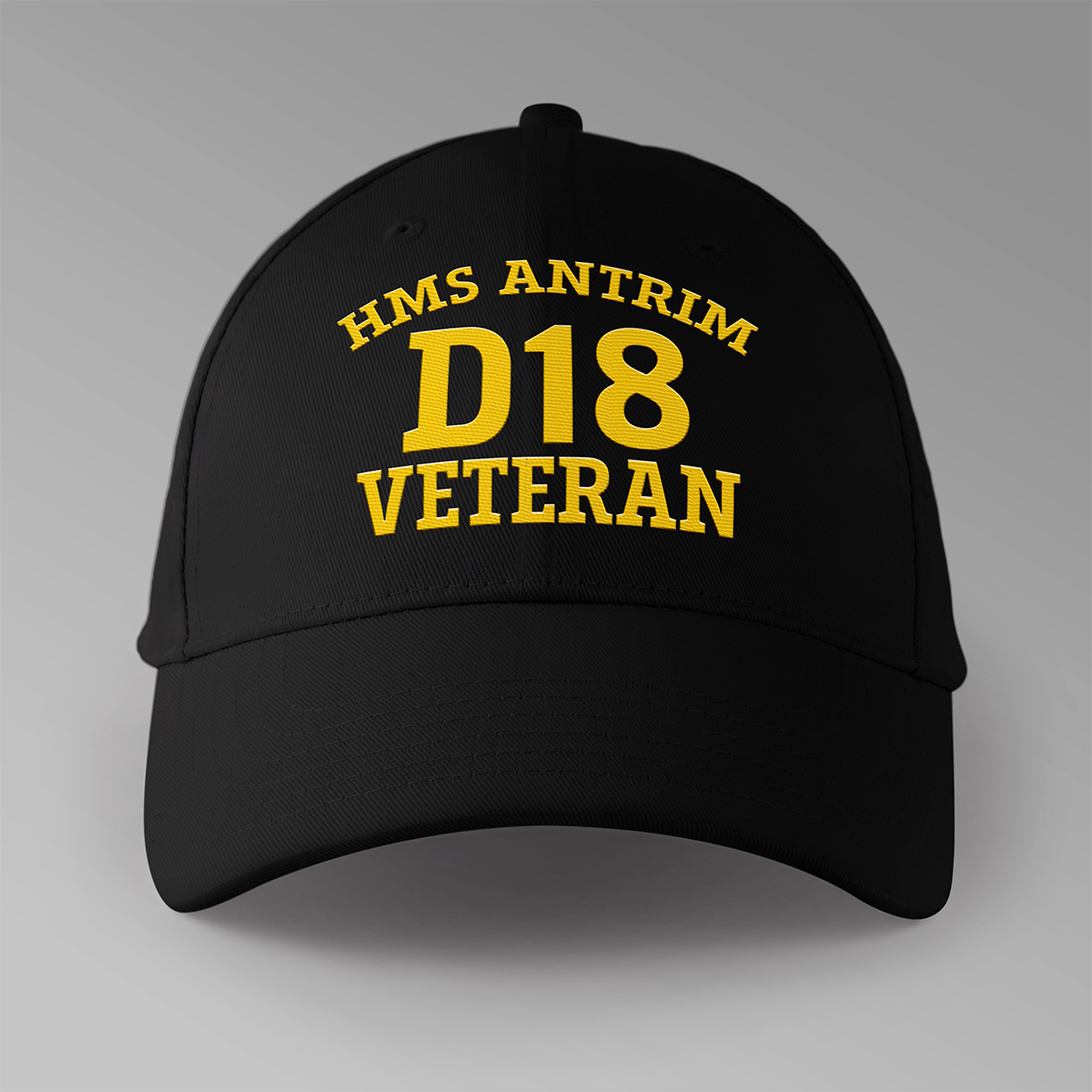 D prefix embroidered pennant number baseball caps