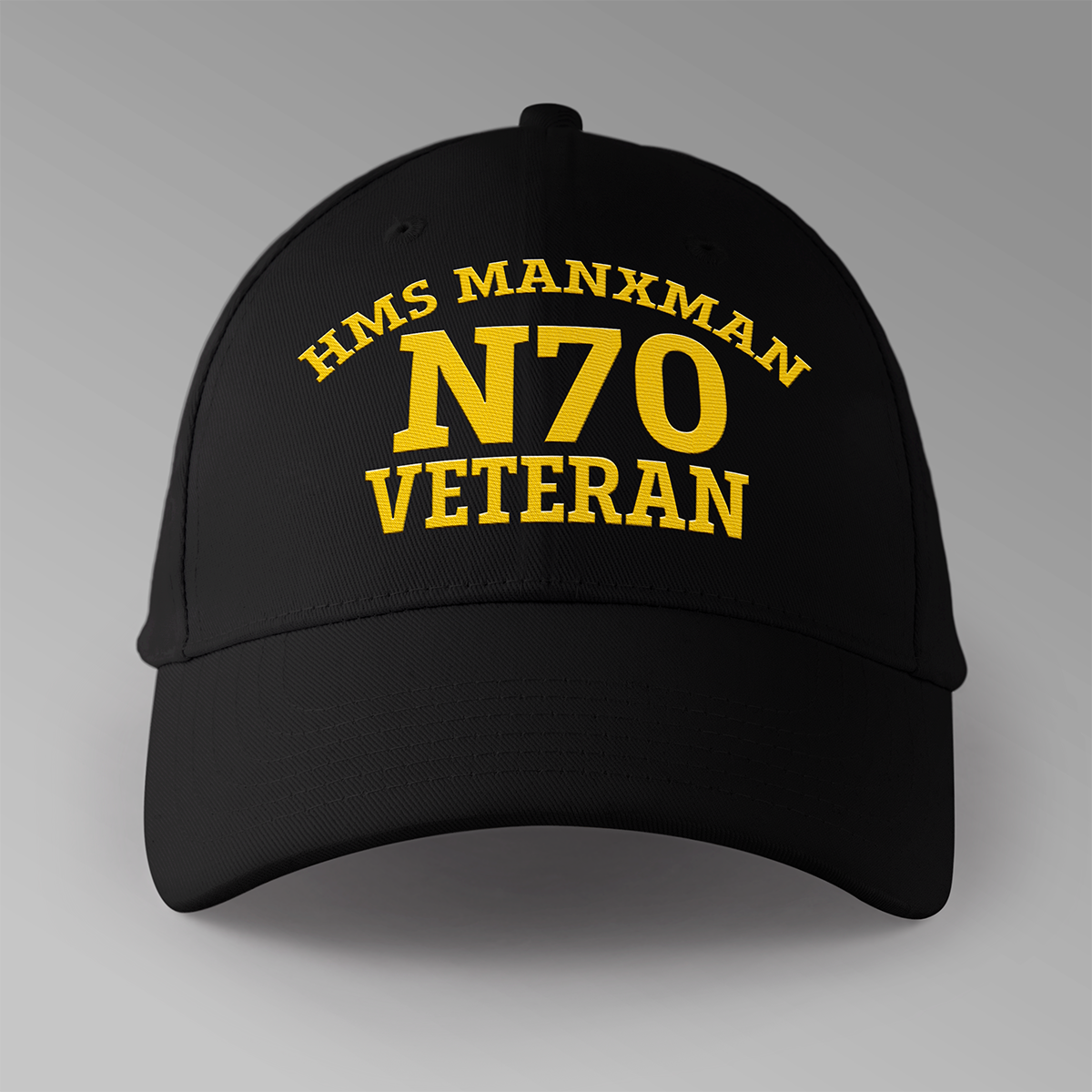 M prefix embroidered pennant number baseball caps