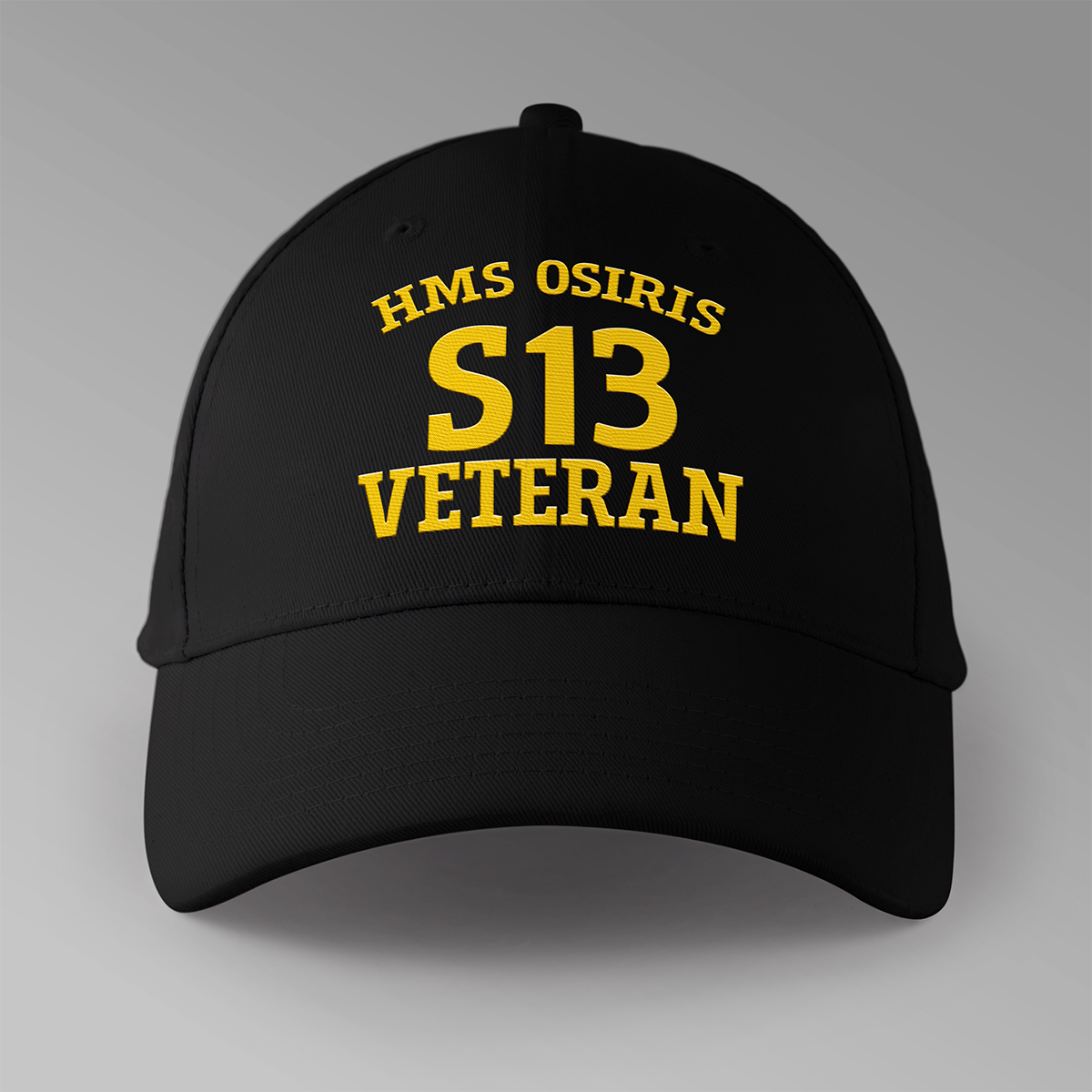 S prefix embroidered pennant number baseball caps