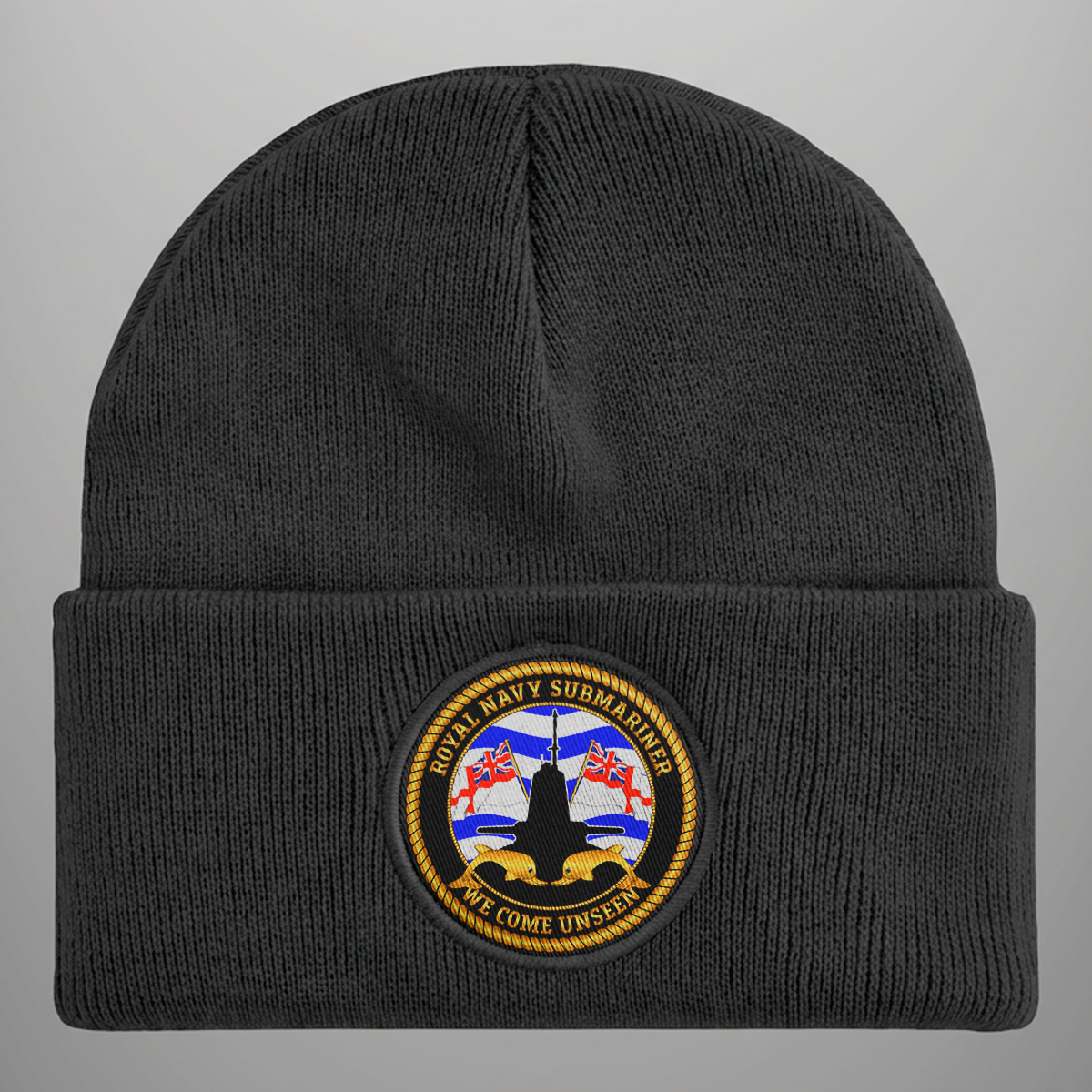 Royal Navy Submariner Beanie Hat in black
