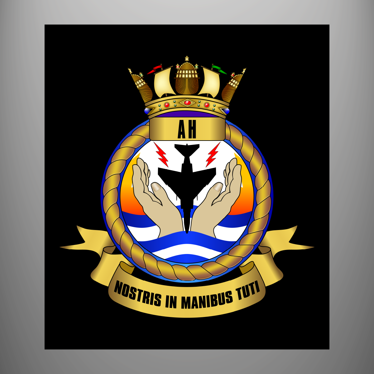Aircraft Handler Branch Crest - Embroidered Sew on Badge