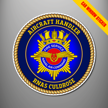 Load image into Gallery viewer, Naval Air Command Fire Service Car Window Sticker
