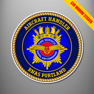 Naval Air Command Fire Service Car Window Sticker