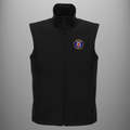 Aircraft Handler 'NACFS' Fire Station — Culdrose soft shell body warmer in black — front view