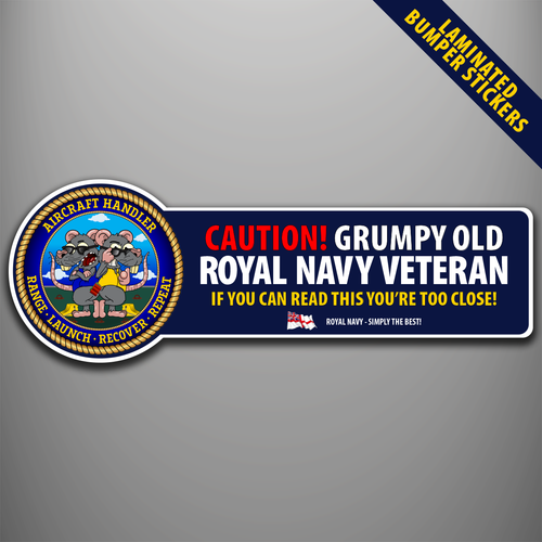 Aircraft Handler Range Launch Recover Repeat laminated bumper stickers
