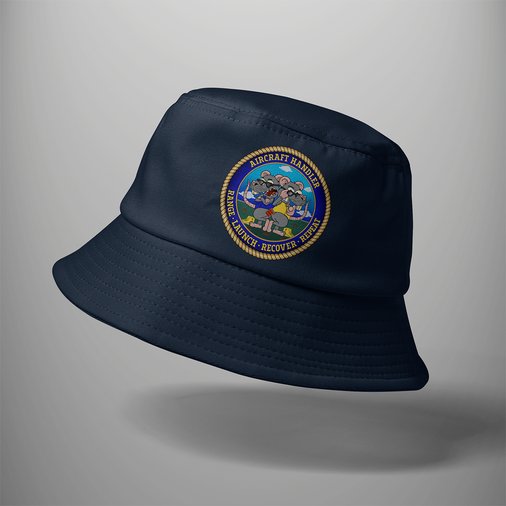 Aircraft Handler 'Range, Launch, Recover, Repeat' - Bucket Hat