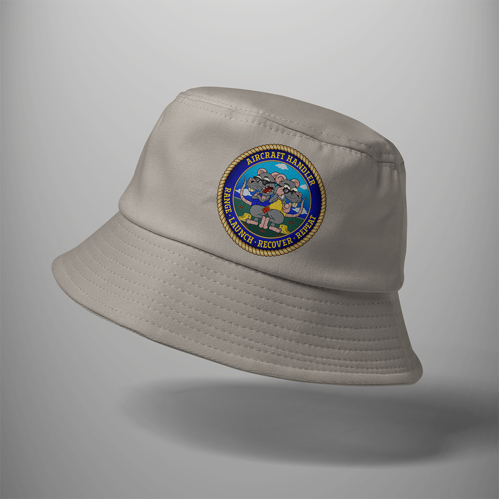Aircraft Handler 'Range, Launch, Recover, Repeat' - Bucket Hat