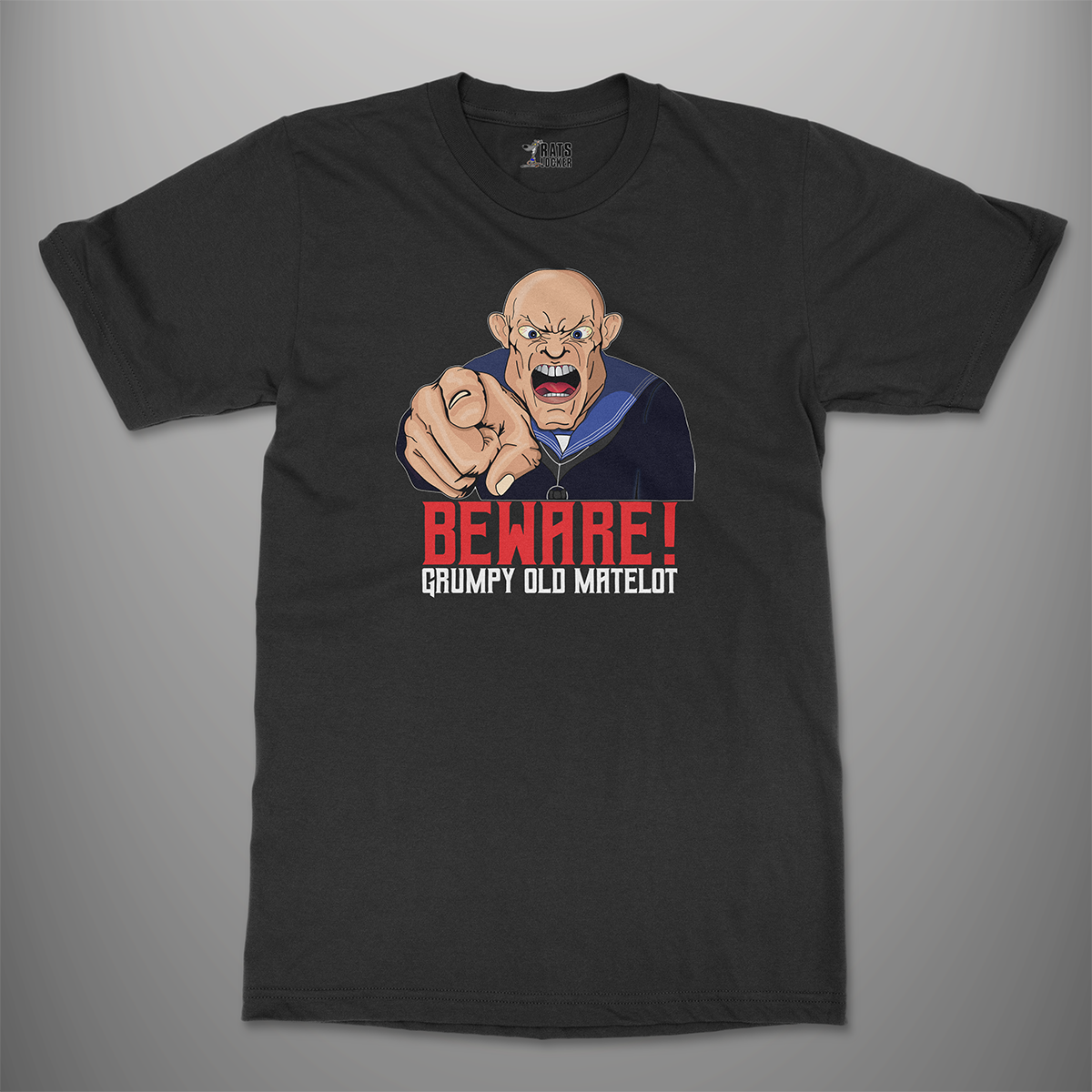 Beware Grumpy Old Matelot T-Shirt in black