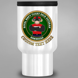 Fleet Air Arm Flight Deck Veteran 'Bombhead' - Personalised Travel Mug