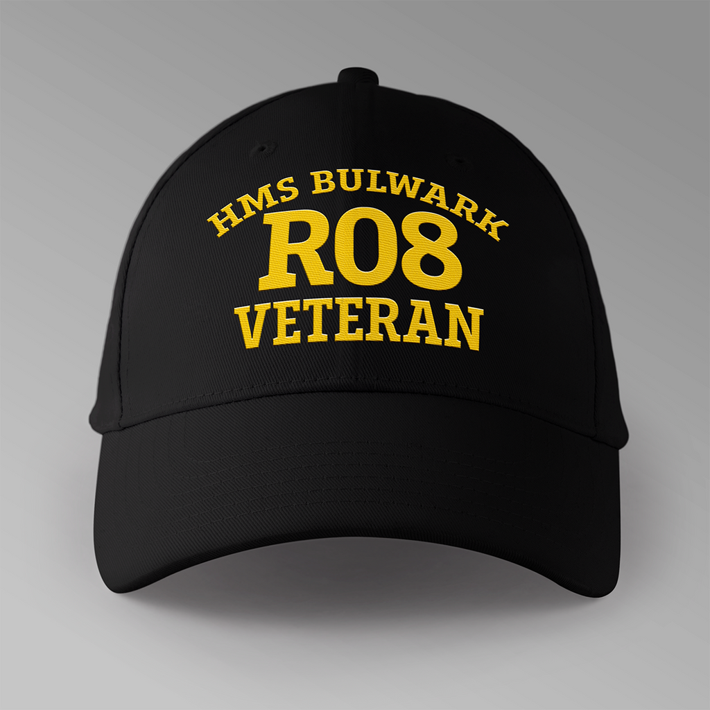 HMS Bulwark R08 Veteran - Embroidered Personalised Baseball Cap