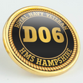 HMS Hampshire D06 Pennant Number Pin/Lapel Badge