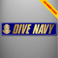 Dive Navy car window stickers