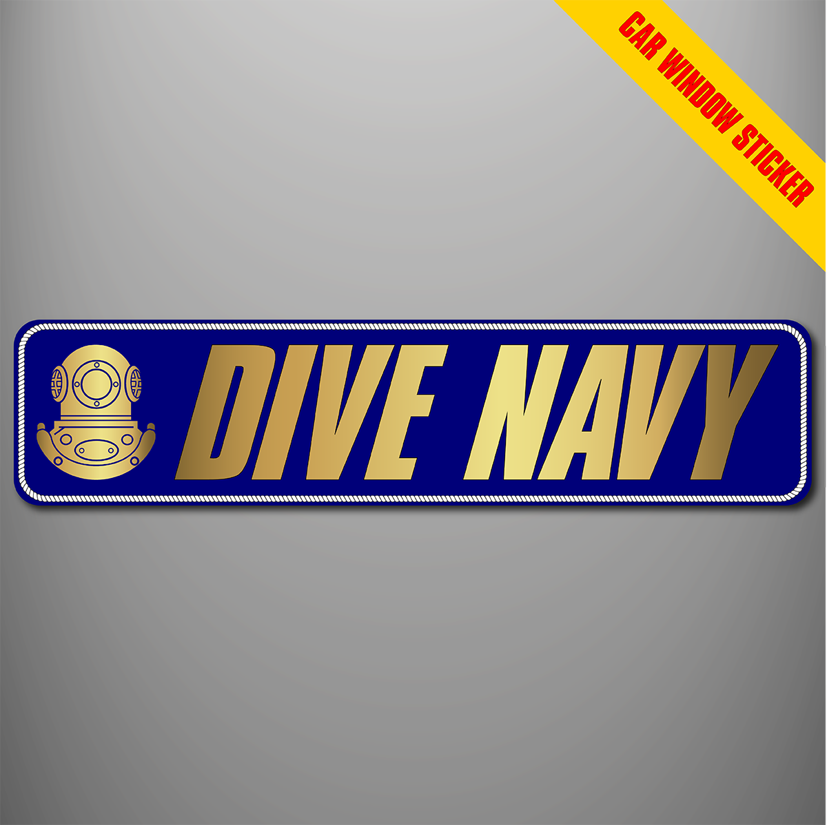 Dive Navy car window stickers