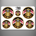 Royal Navy Diver Self Adhesive Sticker Sheet