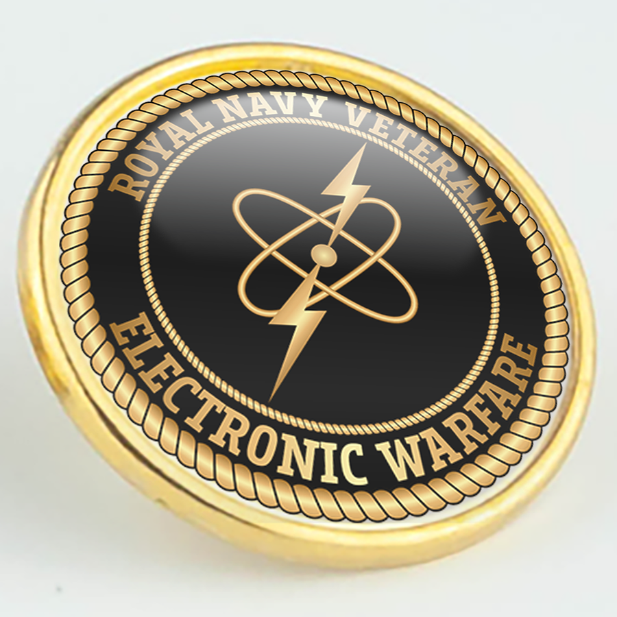Royal Navy Veteran 'Electronic Warfare' Pin/Lapel Badge