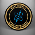 WRNS Veteran 'Electronic Warfare' design on a glass coaster set
