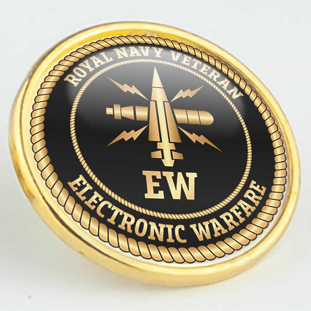 Royal Navy Veteran 'Electronic Warfare' Pin/Lapel Badge