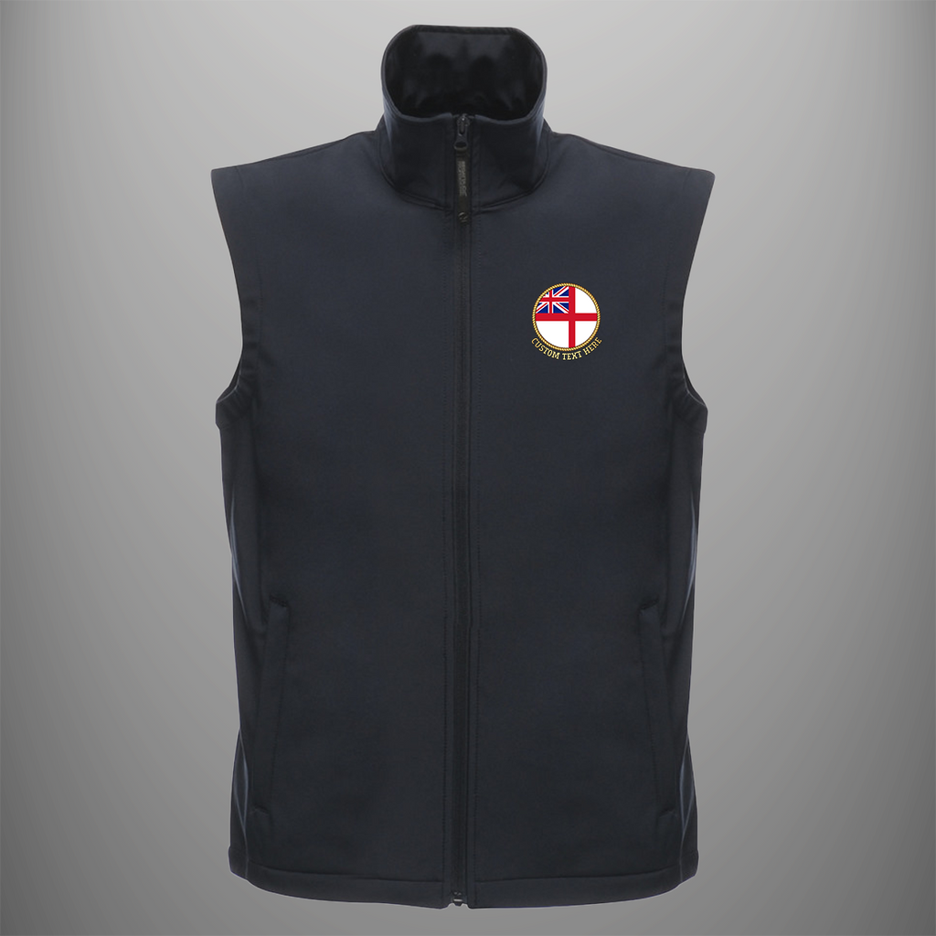 Royal Navy Ensign 'Personalised' Soft Shell Bodywarmer