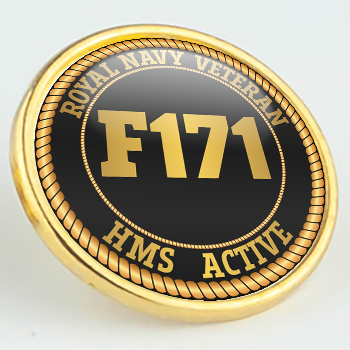 HMS Active F171 Pennant Number Pin/Lapel Badge – The Rats Locker