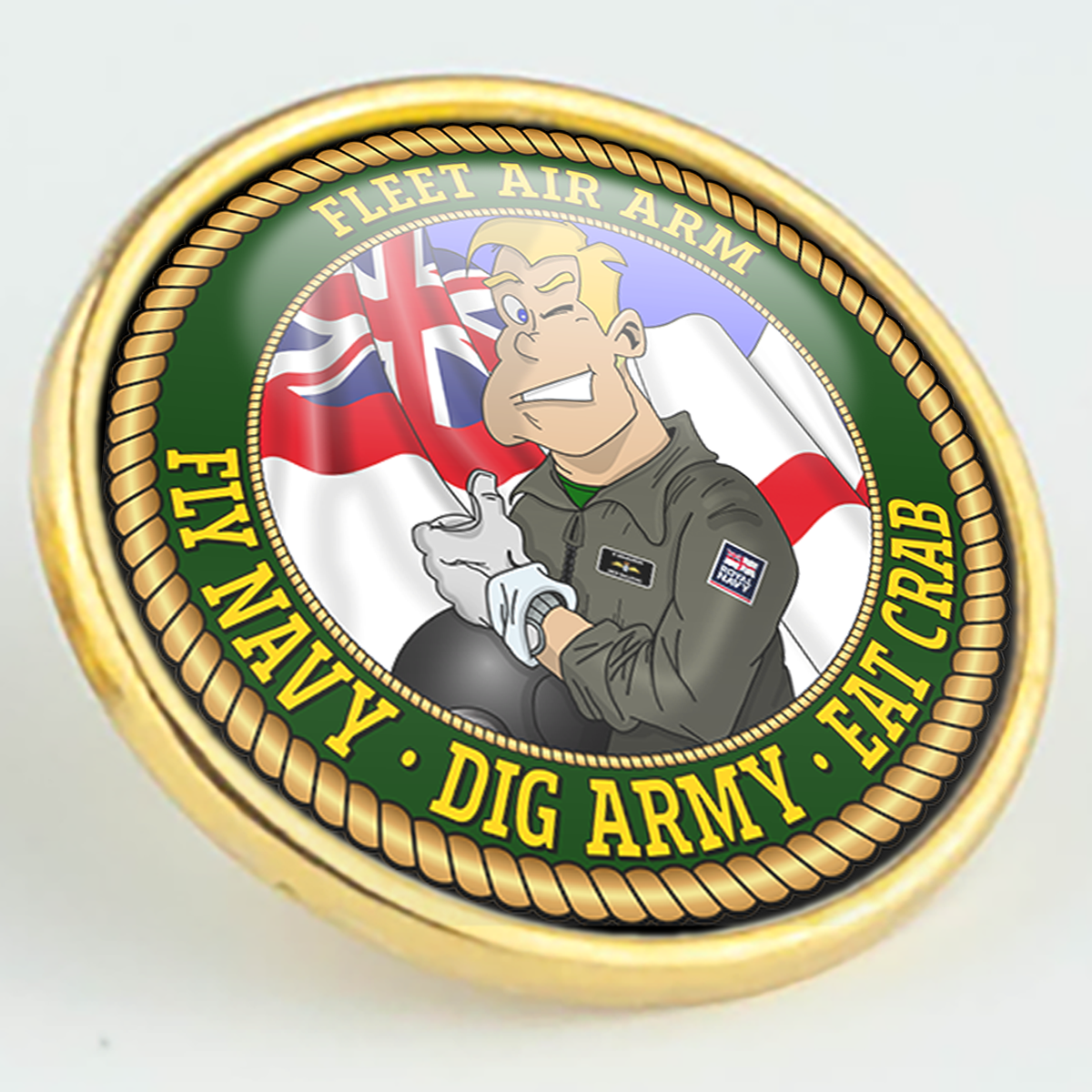 Fleet Air Arm 'Fly Navy, Dig Army, Eat Crab' Pin/Lapel Badge โ The Rats ...