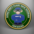 Royal Navy Flight Deck Veteran 'Chockhead' Coaster Set