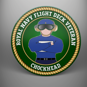 Royal Navy Flight Deck Veteran 'Chockhead' Coaster Set