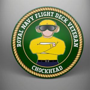 Royal Navy Flight Deck Veteran 'Chockhead' Coaster Set