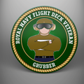 Royal Navy Flight Deck Veteran 'Grubber' Coaster Set