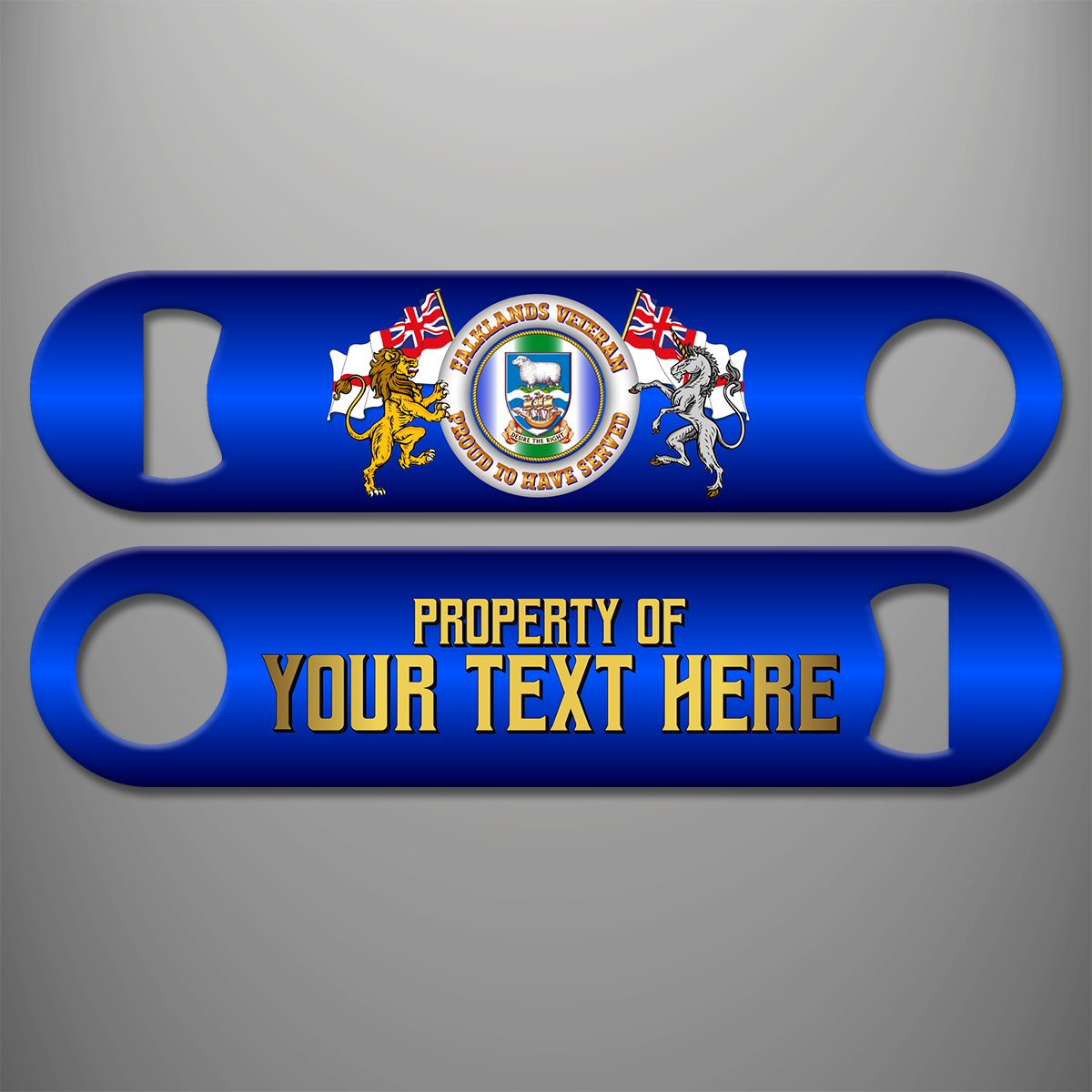 Falklands Veteran - Proud to Have Served - Bar Blade/Bottle Opener