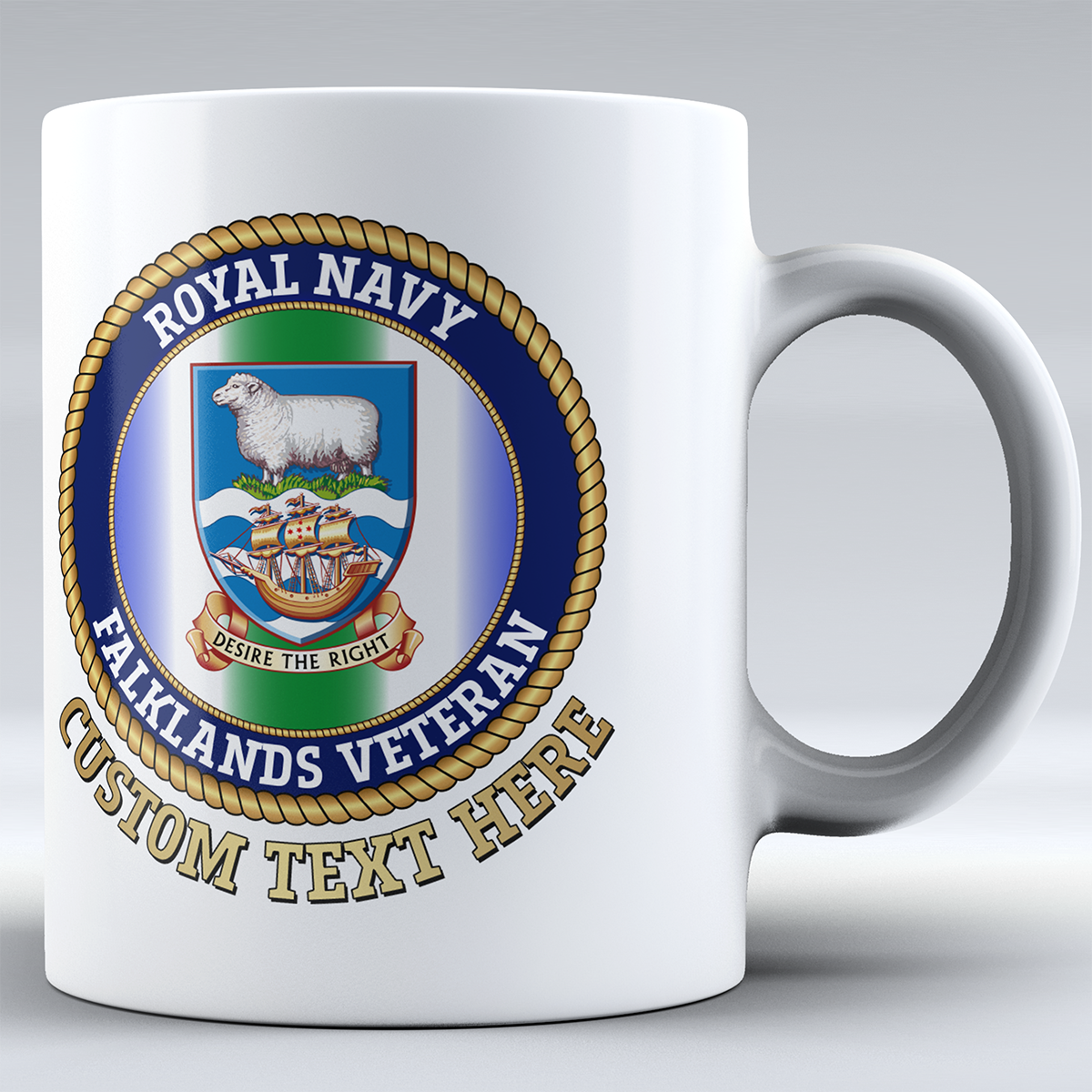 Royal Navy Falklands Veteran Personalised Mug - 15oz