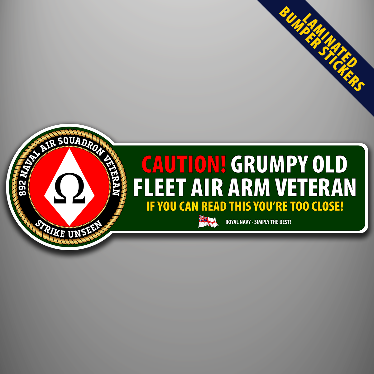 Fleet Air Arm 892 NAS laminated bumper stickers