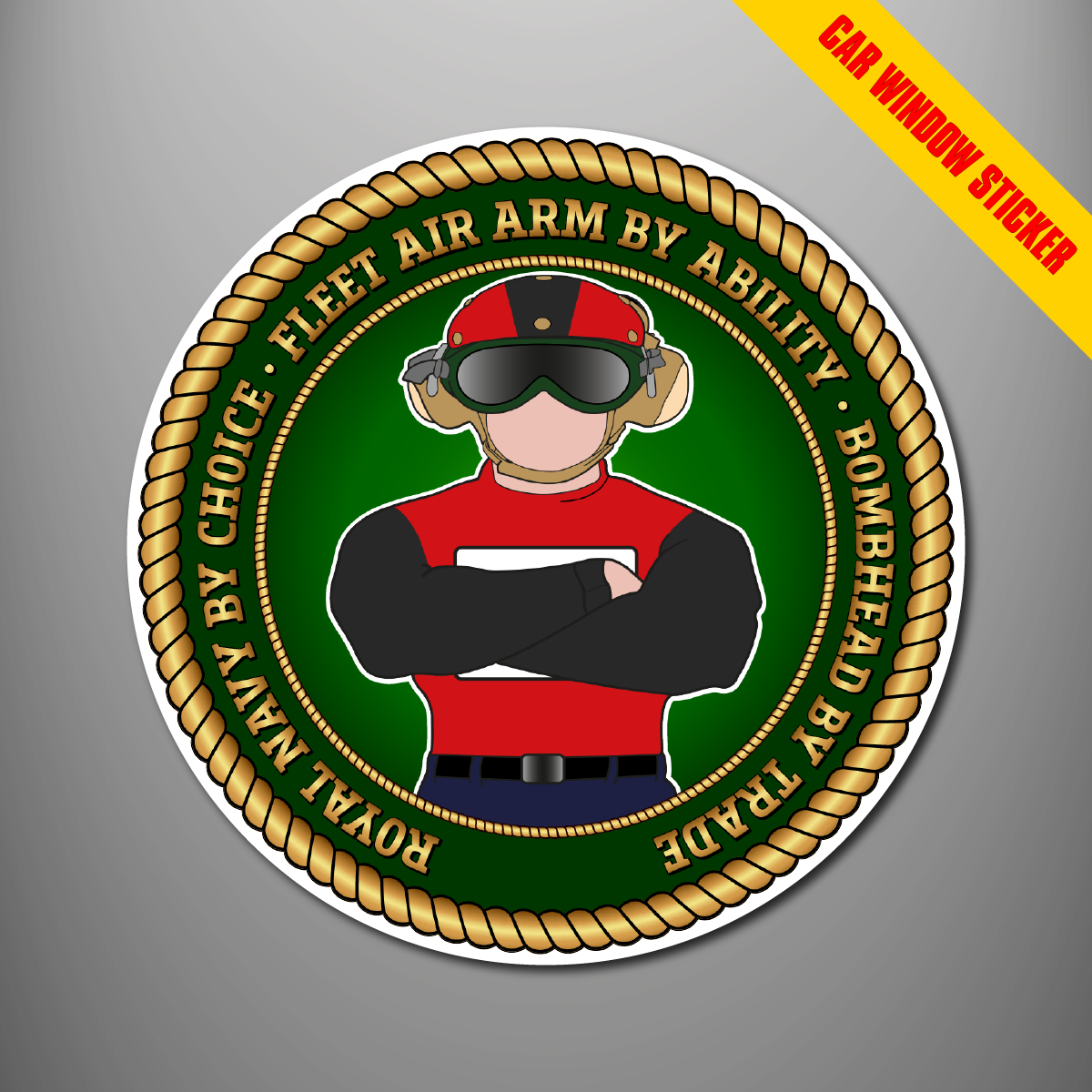 Fleet Air Arm Bombhead car window stickers