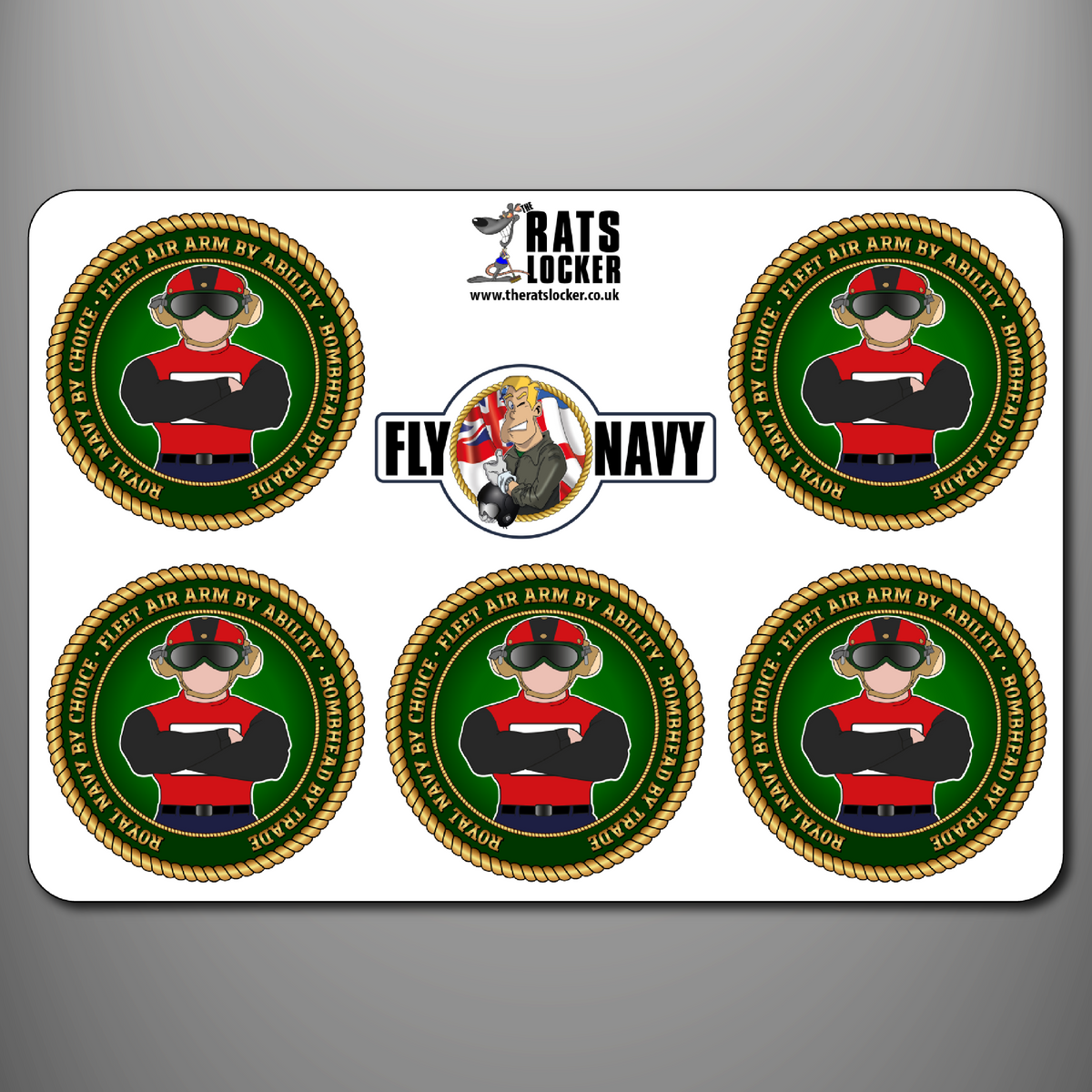 Fleet Air Arm Bombhead self-adhesive sticker sheet