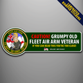 Fleet Air Arm Fly Navy Dig Army Eat Crab laminated bumper stickers