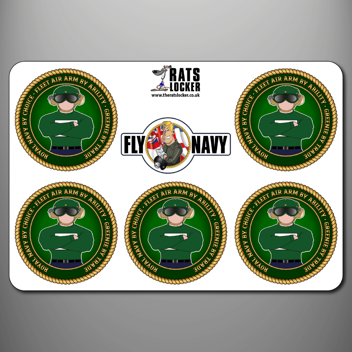 Fleet Air Arm Greenie self-adhesive sticker sheet