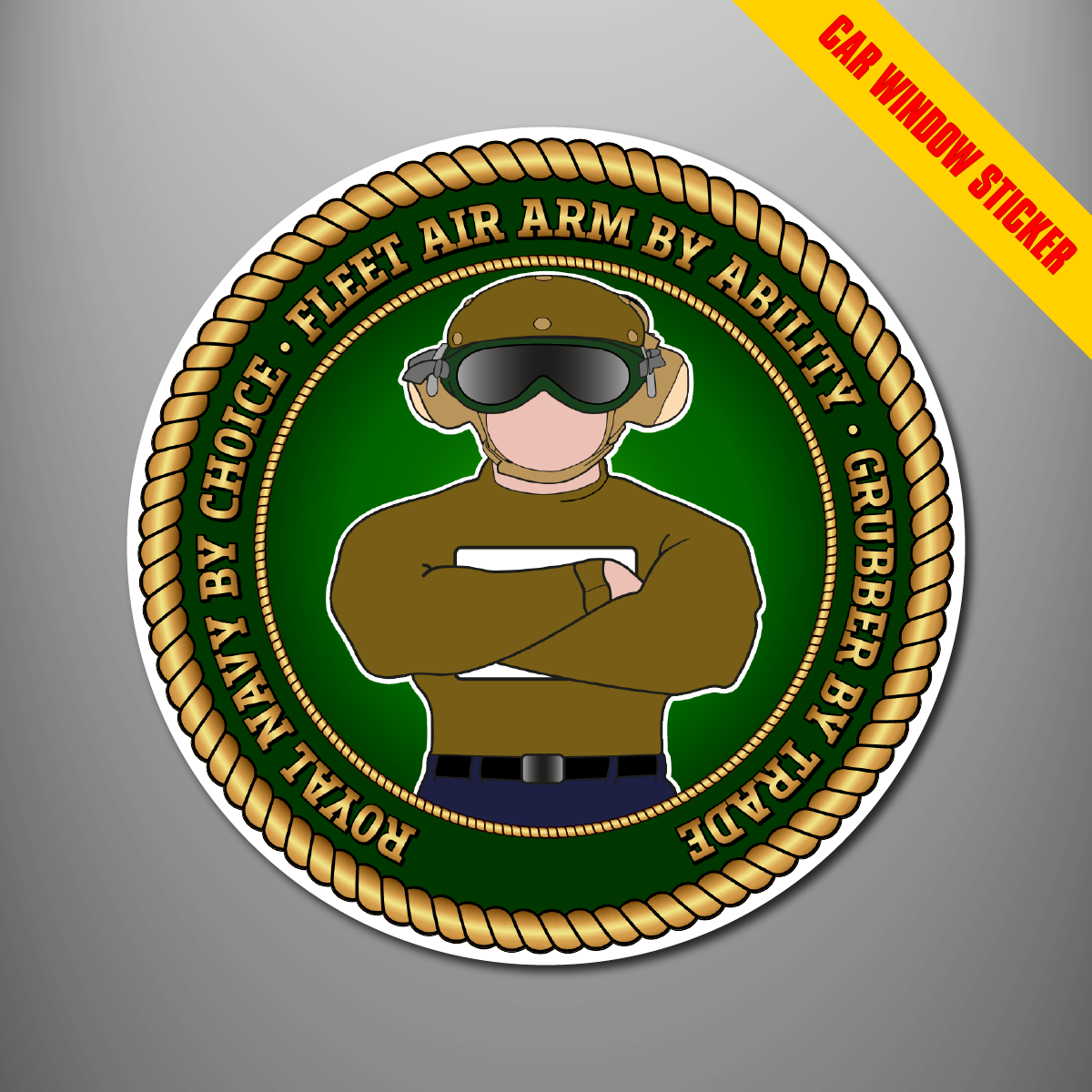 Fleet Air Arm Grubber car window stickers