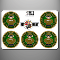 Fleet Air Arm Grubber self-adhesive sticker sheet