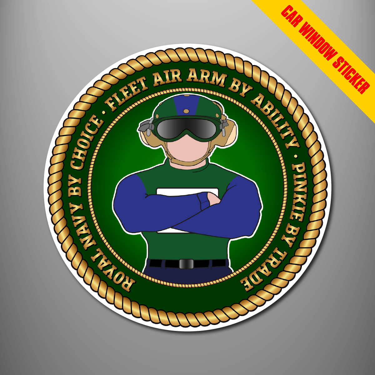 Fleet Air Arm Pinkie car window stickers