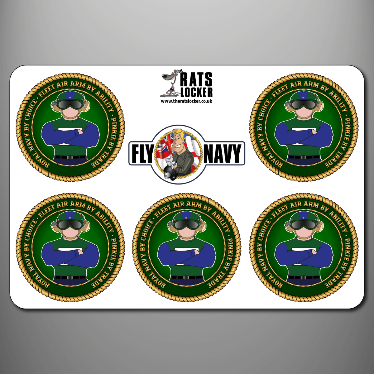 Fleet Air Arm Pinkie self-adhesive sticker sheet